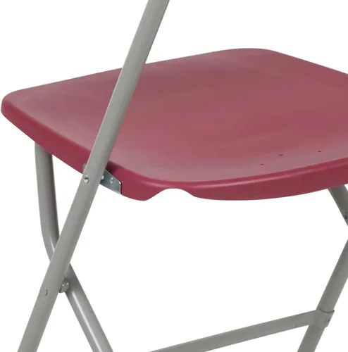 Miniatura 15 de Flash Furniture Hercules Series Silla plegable de plástico, color rojo, paquete de 6, capacidad de peso de 650 libras, cómoda silla para eventos