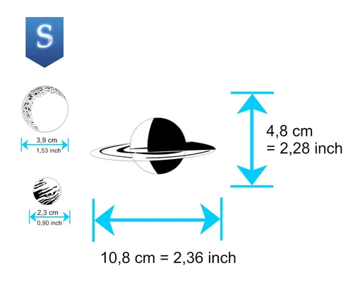 Miniatura 2 de AS-138 Weltall Paso a Paso Airbrushschablone Tamaño S