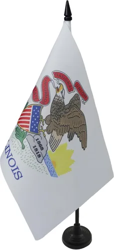 Miniatura 98 de Bandera de mesa de Colorado de 4 x 6 pulgadas, bandera de escritorio del estado de Colorado de EE. UU., 5.9 x 3.9 in, palo y base de plástico negro