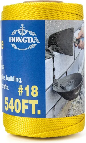 Miniatura 39 de HONGDA Cuerda de nailon, cuerda de nailon trenzado #18 de 250 pies, perfecta para trabajos de mampostería y para el diseño de construcción general