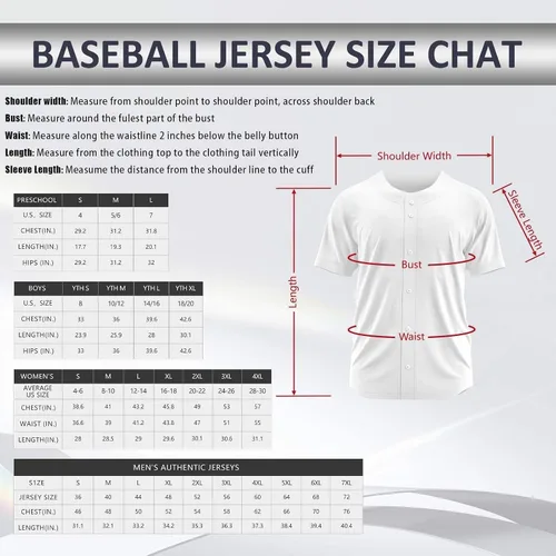 Miniatura 5 de Custom Baseball Jersey Stitched Personalized Name Number Baseball Shirts Sports Uniform for Men Women Boy