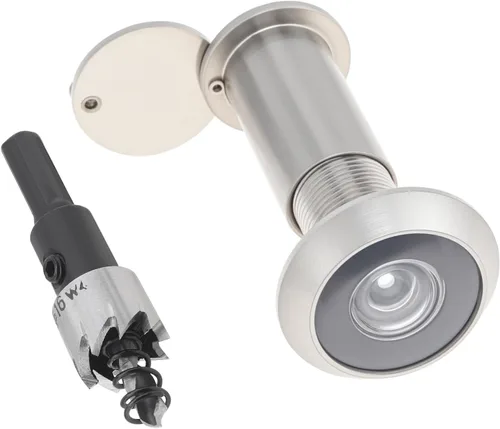 Mirilla para Puerta, Latón Macizo con Mirilla de 200 Grados con Broca de 16 MM para Puertas de 1-1/2" a 2-3/8", Visor de Puerta con Diámetro del