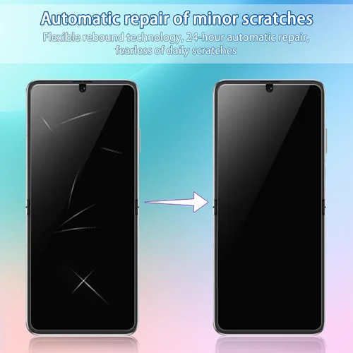 Miniatura 2 de Compatible con Motorola Razr 2024/Razr 2025 (juego combinado de 3 piezas) Película de coagulación de agua de alta definición