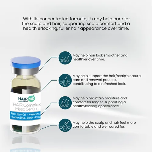 Miniatura 3 de HairMD Clinical Hair Complex Meso Suero para el crecimiento del cabello – 10 frascos de 0.2 fl oz Tratamiento del cuero cabelludo ideal