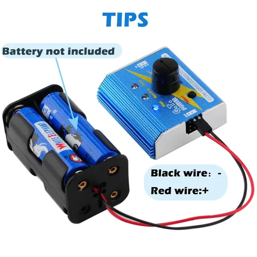 Miniatura 5 de Servo probador digital de 3 canales ESC Checker CCPM Control de velocidad de consistencia + 4 celdas AA estuche de soporte de batería