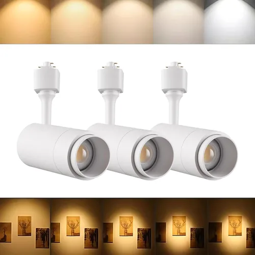 Miniatura 9 de Cabezales de iluminación LED de 5 colores para pista 12W regulables, grado de haz ajustable 15°/24°/36°/45°/60°, 2700K/3000K/3500K/4000K/5000K