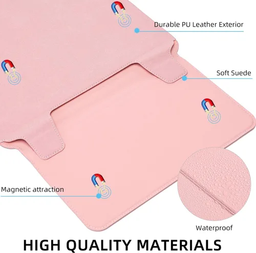 Miniatura 3 de Funda para portátil con soporte y alfombrilla para ratón de 15-16 pulgadas Funda para portátil Funda para Chromebook Cubierta protectora de cuero