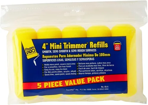 Miniatura 11 de FoamPRO 75RS - Recambios de rodillo de recortadora delgado, 6 x 3/8 pulgadas, repuestos de espuma de alta capacidad para baños, cocinas, armarios, 7