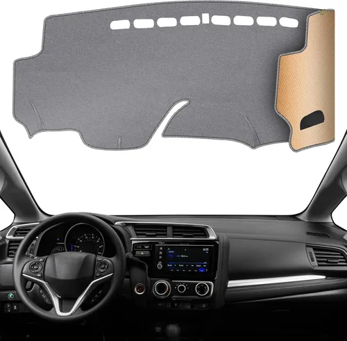 Miniatura 32 de Cubierta de tablero Tapete de salpicadero Compatible con Ho-nda Civic 2015-2012 (para transmisión izquierda), tapete de salpicadero para coche