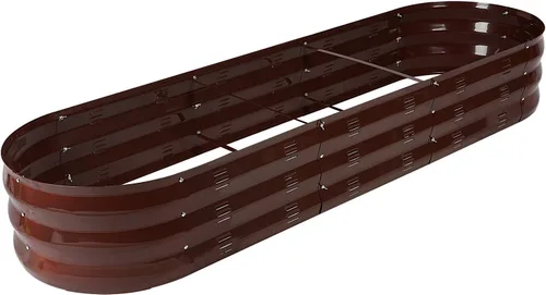 Miniatura 9 de GADI Kit de cama de jardín elevada para verduras, macetas de metal galvanizado con flores, diseñadas para facilitar el bricolaje y la limpieza,