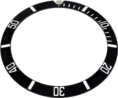 Miniatura 2 de INSERTO DE BISEL DE ALUMINIO 16800-81, 16610 16800 COMPATIBLE CON ROLEX SUBMARINER NEGRO TOP QLTY, Negro