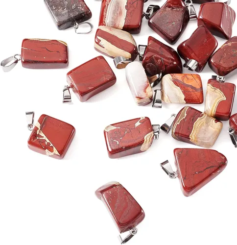 Miniatura 29 de Beadthoven - 24 dijes de piedras preciosas irregulares naturales, piedras curativas mixtas, chakras, reiki, pepita, piedras preciosas para hacer