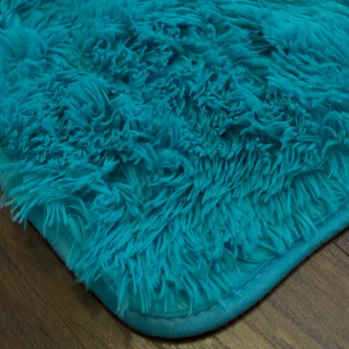 Miniatura 4 de Alfombra decorativa de piel sintética de 4 x 5 pies, ultra suave y lujosa, libre de crueldad, respetuosa con el medio ambiente, antideslizante