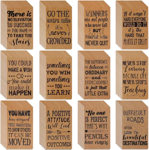 Miniatura 16 de Outus 24 blocs de notas inspiradores, cuaderno motivacional, cuaderno de bolsillo pequeño, cuaderno inspirador para escuela, oficina, viajes