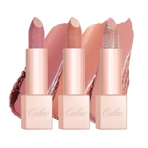 Miniatura 36 de Oulac Lápiz labial hidratante de coral para mujeres Bálsamo labial tintado infundido con ácido hialurónico sódico, maquillaje de labios ligero, PG04