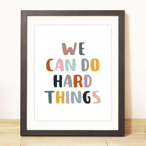 Miniatura 5 de We Can Do Hard Things, Classroom Wall Decor, Positive Quotes, Kids Affirmation, Kids Room Wall Art, Positive Classroom Print, Playroom Wall Decor