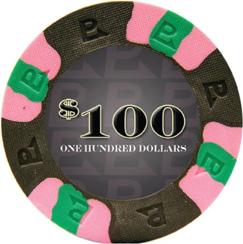 NexGen Pro Classic Poker Chips 10-6000: sensación auténtica de casino de 0.32 oz con diseño tricolor y molde texturizado, paquete de 50 Negro ($100