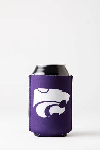 ZipSip NONMAGNET - KSU Wildcat Coozie ajustable todo en uno con cremalleras para latas, botellas, latas delgadas, vasos de pinta, tazas de fiesta,