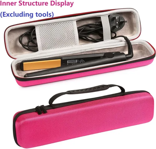 Miniatura 9 de Estuche de viaje para alisador de cabello, herramientas calientes, rizador, estuche para alisador de viaje, peine caliente eléctrico, plancha plana