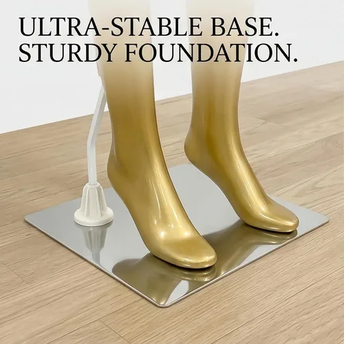 Miniatura 4 de Maniquí de cuerpo completo femenino de oro brillante de 70.8 pulgadas con brazos desmontables giratorios de 360°, base de metal resistente