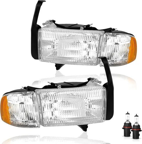 Para 1994 1995 1996 1997 1998 1999 2000 2001 Dodge Ram 1500, 94-02 Ram 2500 3500 (Modelos No Deportivos) Conjunto de Faro Compatible con Faros de
