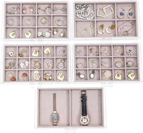 Miniatura 3 de Cq acrylic Organizador de joyas con 5 cajones