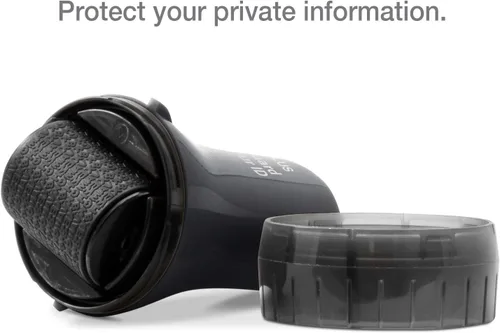 Miniatura 6 de Guard Your ID Wide Advanced Roller 2.0 - Sello de seguridad para prevención de robo de identidad, color negro