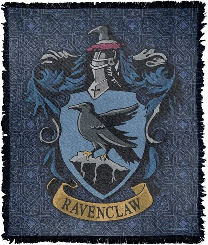 Miniatura 10 de Manta de Harry Potter, 50 x 60 pulgadas, tapiz tejido original de Gryffindor, mezcla de algodón, manta con flecos