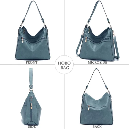 Miniatura 8 de Bolsos cruzados grandes para mujer, bolso de hombro para mujer, bolso y cartera para mujer, bolsos Hobo