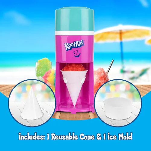 Miniatura 3 de Kool-Aid Máquina de Raspado de Hielo y Conos de Nieve, Raspadora de Hielo Multiusos para Golosinas Congeladas, Granizados, Conos de Nieve y Más