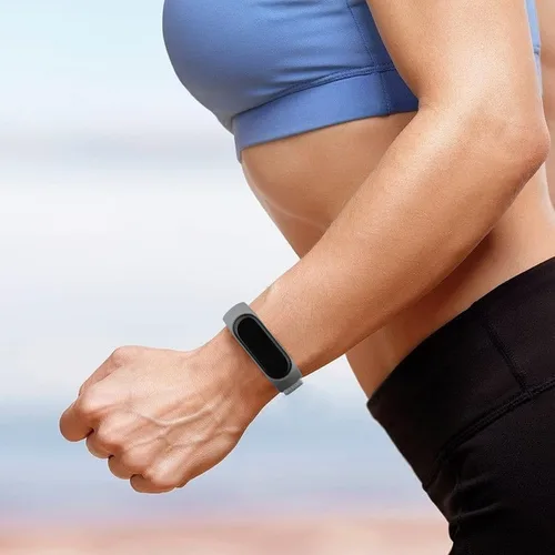 Miniatura 8 de Wanme Bandas para Amazfit Band 5 correas de repuesto para mujeres y hombres, paquete de 2 correas deportivas elásticas suaves compatibles