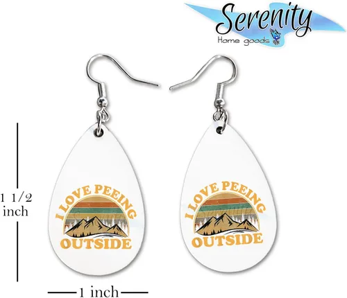 Miniatura 26 de Van Gogh - Juego de aretes colgantes divertidos Lindos aretes de joyería para niñas y mujeres Impresión de doble cara Regalo de cumpleaños