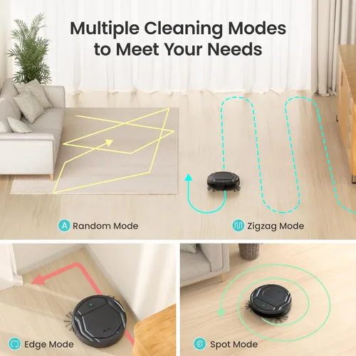 Miniatura 3 de Lefant Robot aspirador M210 Pro, delgado, silencioso, succión de 2200 Pa, aspiradoras robóticas de carga automática de 120 minutos, Freemove 3.0