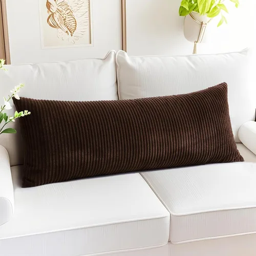 Miniatura 358 de Artscope Fundas de Almohada de Pana a Rayas Acogedoras Súper Suaves Decorativas Cuadradas Fundas de Cojín para Sofá Sillón Dormitorio Decoración