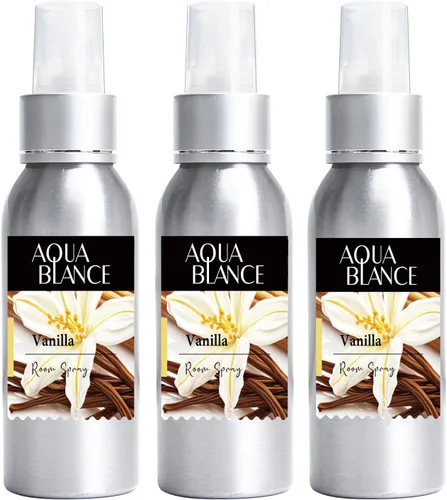 Spray fragante para habitación, vainilla, 3 x 3.4 onzas líquidas, ambientadores eliminadores de olores para el hogar, baño, spray concentrado para