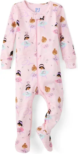 The Children's Place baby girls Ballerina Snug Fit Cotton One Piece Pajamas