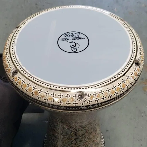 Miniatura 8 de Gawharet El Fan Classic - Percusión de tambor Darbuka de nácar de 17 pulgadas (Alma)