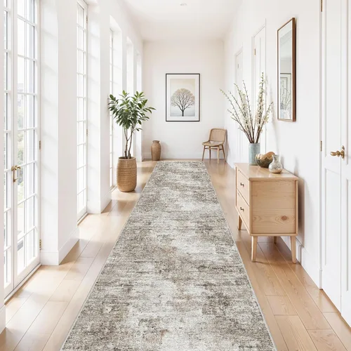 Miniatura 96 de Alfombra antideslizante lavable de 2 x 3 pies - Alfombra suave de pelo bajo para cocina, entrada y dormitorio - Tapete moderno para puerta