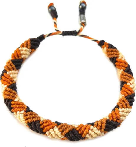 Miniatura 14 de Rumi Sumaq Pulsera de cuerda náutica para hombres, mujeres y niños - Resistente al agua, con nudo manual ajustable - Estilos de mapa de la isla