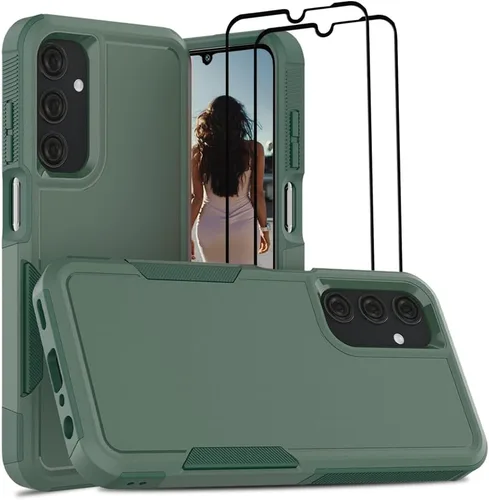 Miniatura 165 de Jeylly Compatible con Samsung Galaxy A22 5G Funda, Funda Samsung A22 5G con 2pcs protectores de pantalla de vidrio templado
