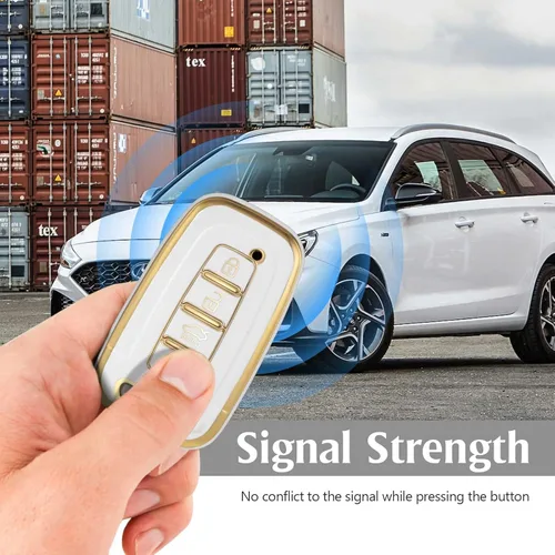 Miniatura 3 de Funda protectora de TPU para llavero inteligente compatible con Hyundai Azera Elantra GT EQUUS Genesis Coupe Santa FE Sonata Tucson Veloster KIA