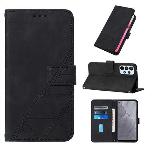 Miniatura 10 de LEMAXELERS Funda tipo cartera para Galaxy A23 5G, Samsung A23 5G con tapa magnética de piel sintética con tarjetero, funda protectora a prueba