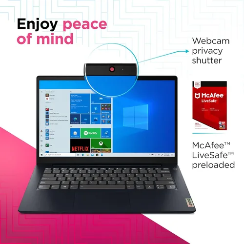 Miniatura 3 de Lenovo IdeaPad 3 portátil, pantalla FHD de 14.0 pulgadas, procesador AMD Ryzen 5 5500U, 8 GB de RAM, 256 GB de almacenamiento, gráficos AMD Radeon