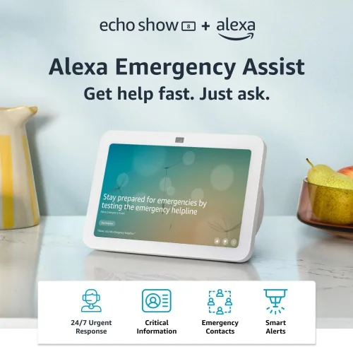 Miniatura 9 de Amazon Echo Show 8, Con audio espacial, hub de Smart Home y Alexa, Carbón