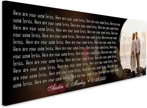 Miniatura 39 de SANTANNA Letras de música personalizadas, impresiones artísticas para decoración de pared (paisajes, pájaros rojos y árbol)
