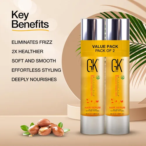 Miniatura 4 de GK HAIR Aceite para cabello encrespado, antiencrespamiento, aceite ligero perfecto para queratina, puntas rizadas, secas y dañadas, sin parabenos