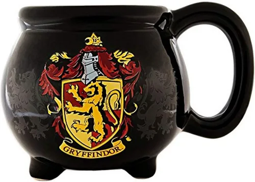 Miniatura 6 de Silver Buffalo Harry Potter Hogwarts House Ravenclaw Crest Cauldron - Taza de cerámica esculpida en 3D, 20 onzas