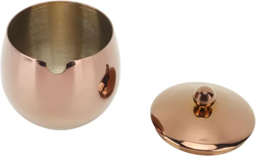 Miniatura 8 de Azucarero de acero inoxidable, tarro de especias con tapa, plato grande para suagr, contenedor de azúcar pulido, soporte multifuncional para cocina