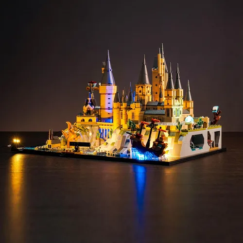Miniatura 2 de VONADO Luz compatible con Lego Hogwarts Castle and Grounds 76419, versión musical, juego de iluminación creativa, accesorios compatibles con Lego