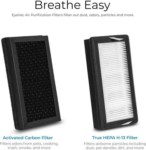 Miniatura 4 de EyeVac Air - Purificador de aire HEPA 2 en 1 y recogedor automático de vacío sin contacto, ultra rápido y potente, cubre 600 pies cuadrados